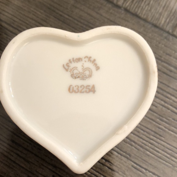 Vintage 1980’s Lefton China Heart Trinket Box “I Love You” - Picture 8 of 13